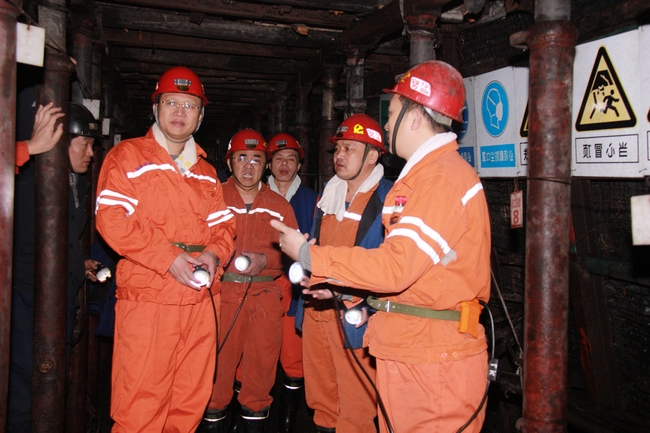 李合军总经理带队到太平煤矿进行开工验收