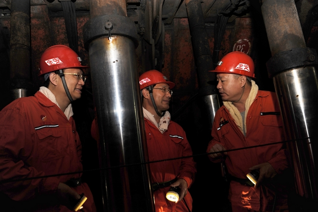 鲁西监察分局局长李大普到鹿洼煤矿检查指导工作