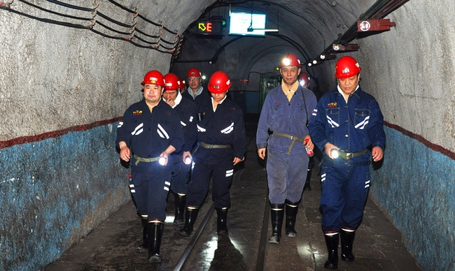 济矿集团总经理张广宇到义桥煤矿调研工作