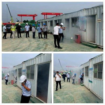 港航生态组织开展消防综合演练