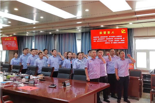 集团机关第五党支部与义桥煤矿综采一区党支部开展联建活动