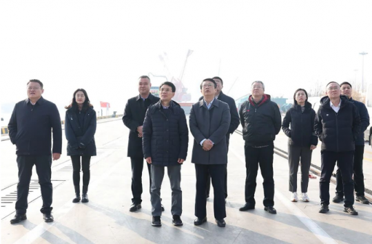 青岛海关客人到龙拱港调研